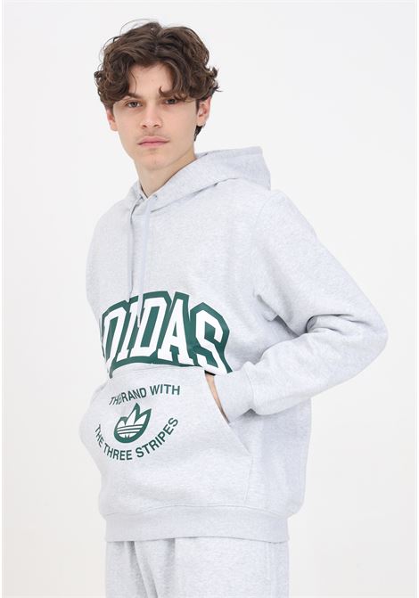 Gray men's sweatshirt with VRCT Hoodie logo print ADIDAS ORIGINALS | IS2928.